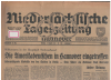 3. und 14. August, Olympia 1936  (1 St.) Niedersächsische Tageszeitung Stadtausgabe1936